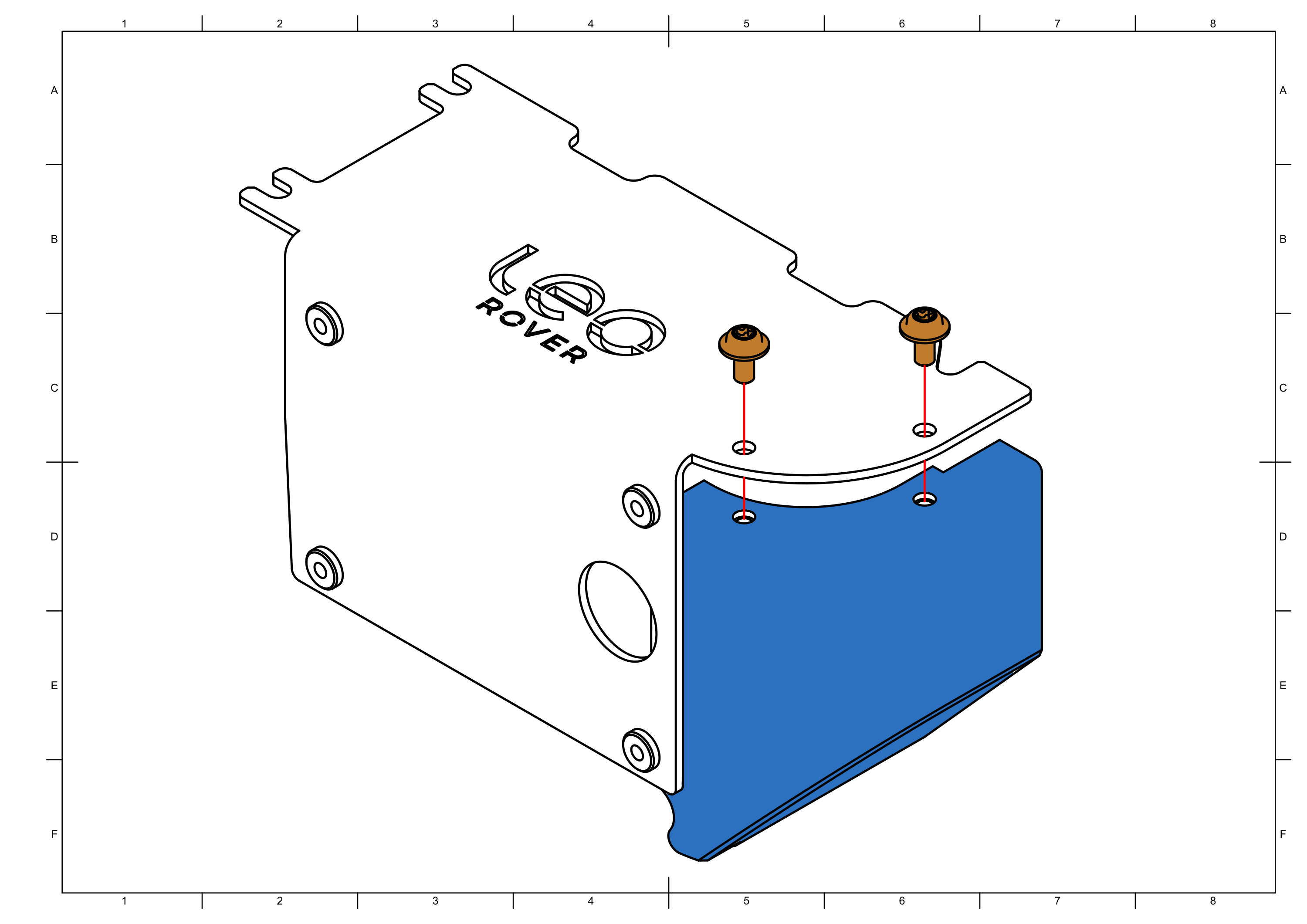 Assembly battery cover 2