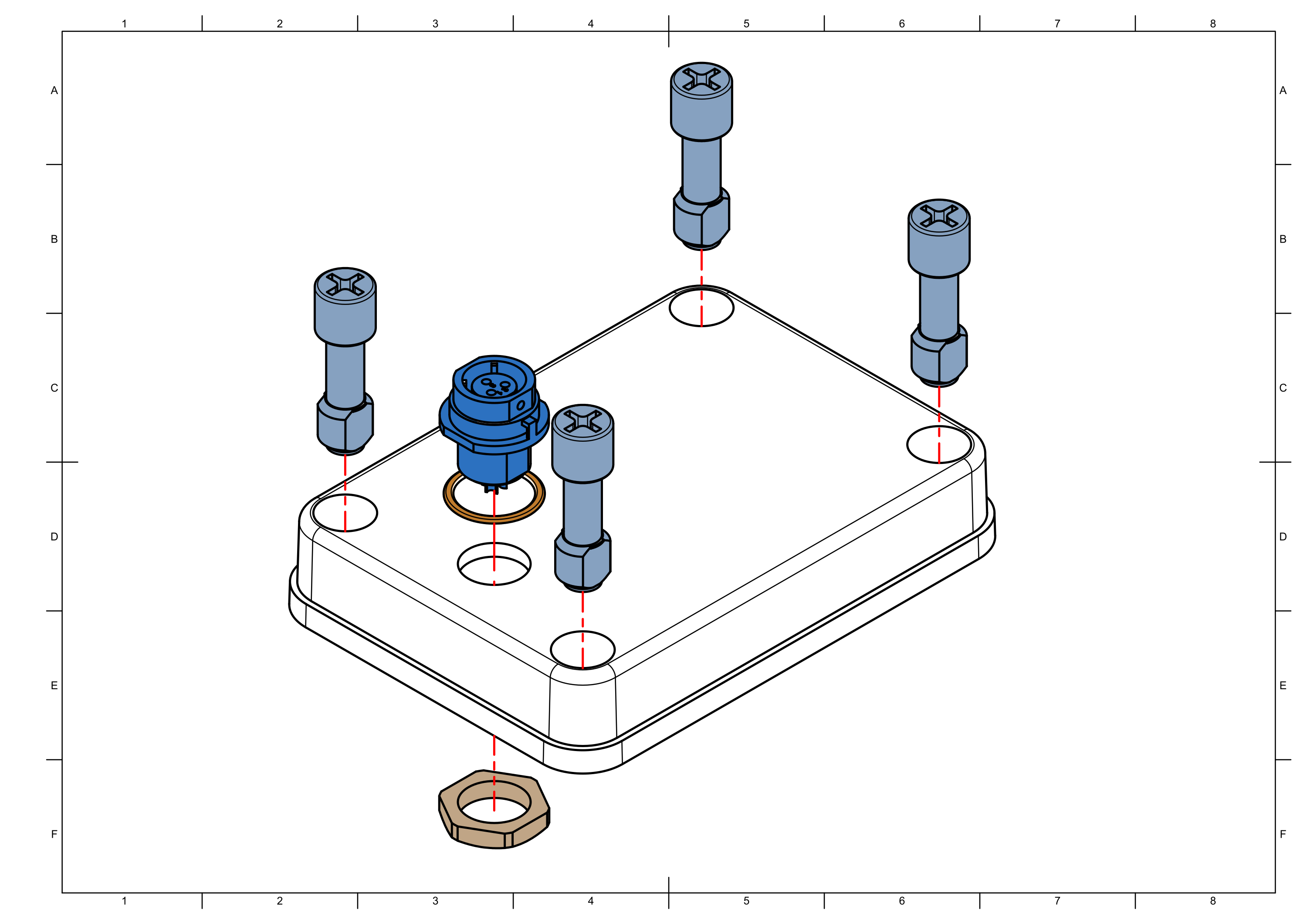 Attaching weipu cable