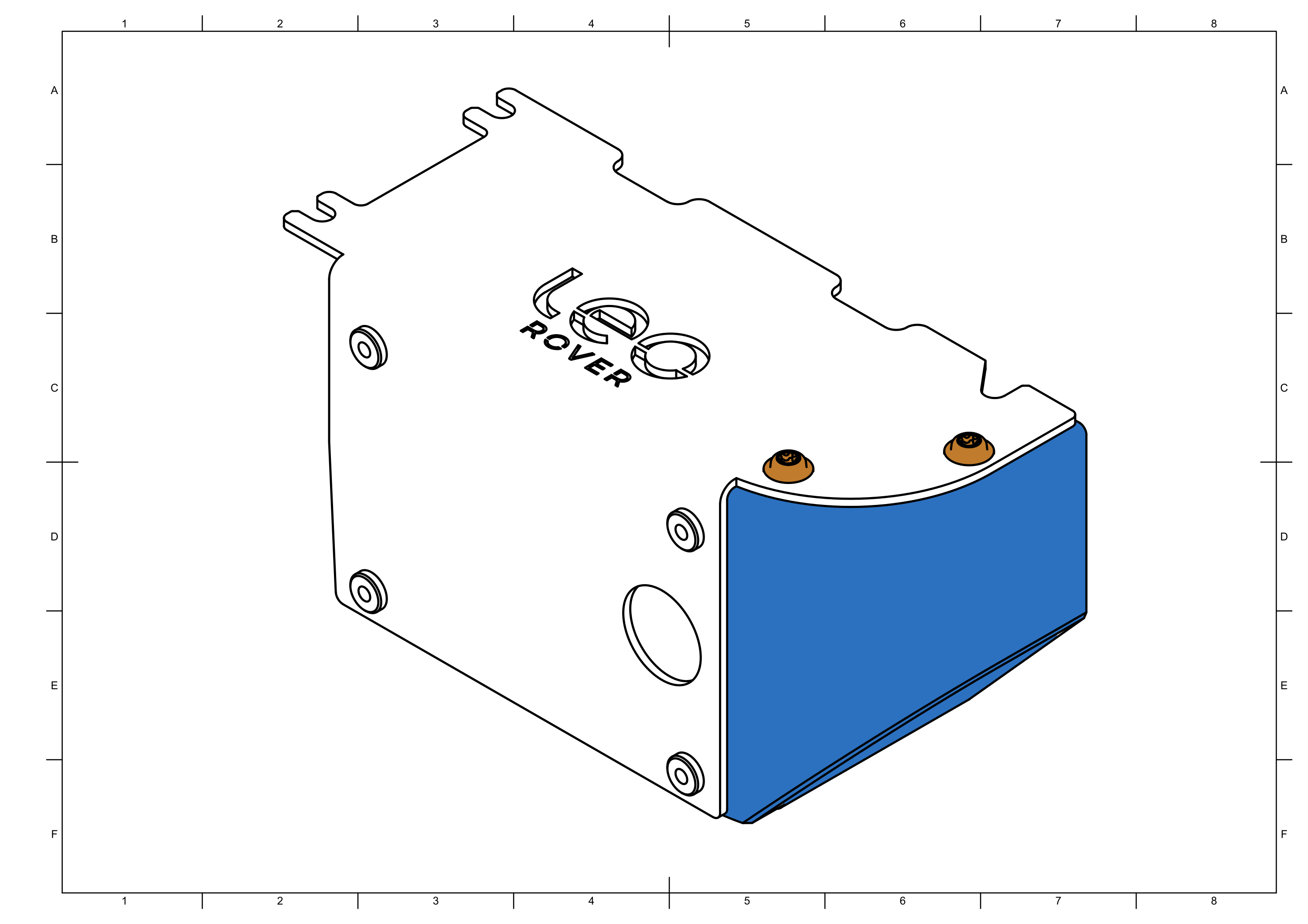 Assembled battery cover