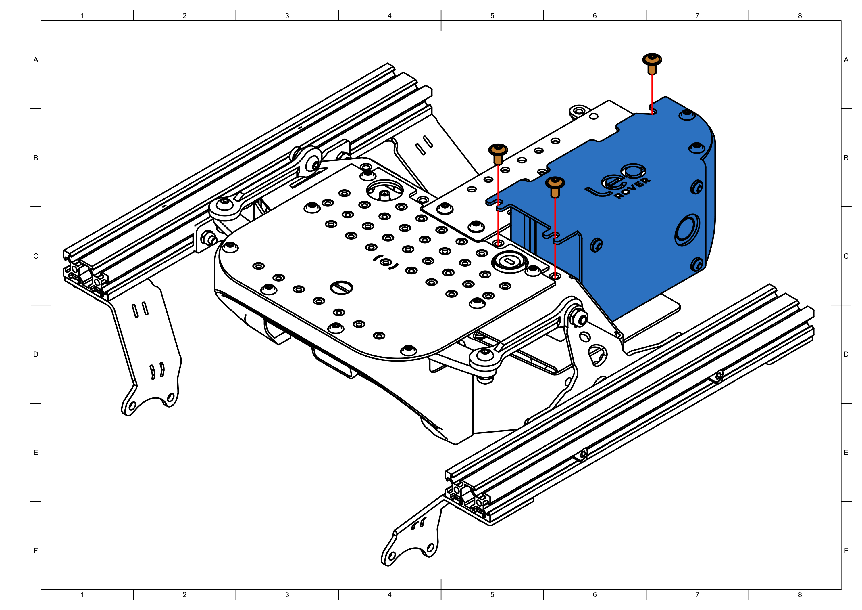 Attaching battery quarter