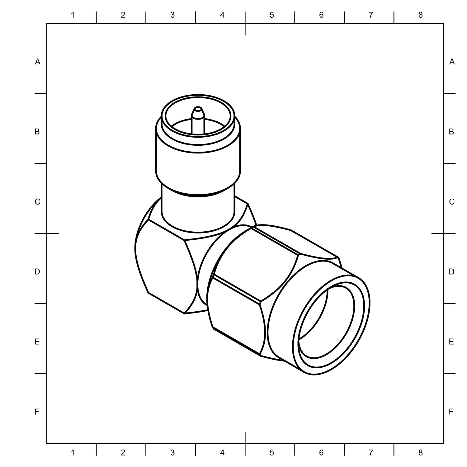 Antenna 90 deg adapter