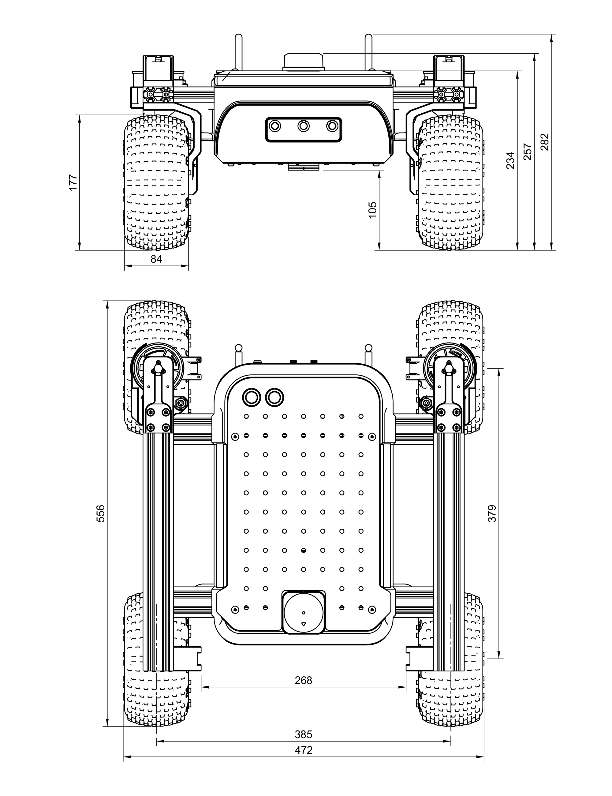 Main dimensions of Rapha Rover