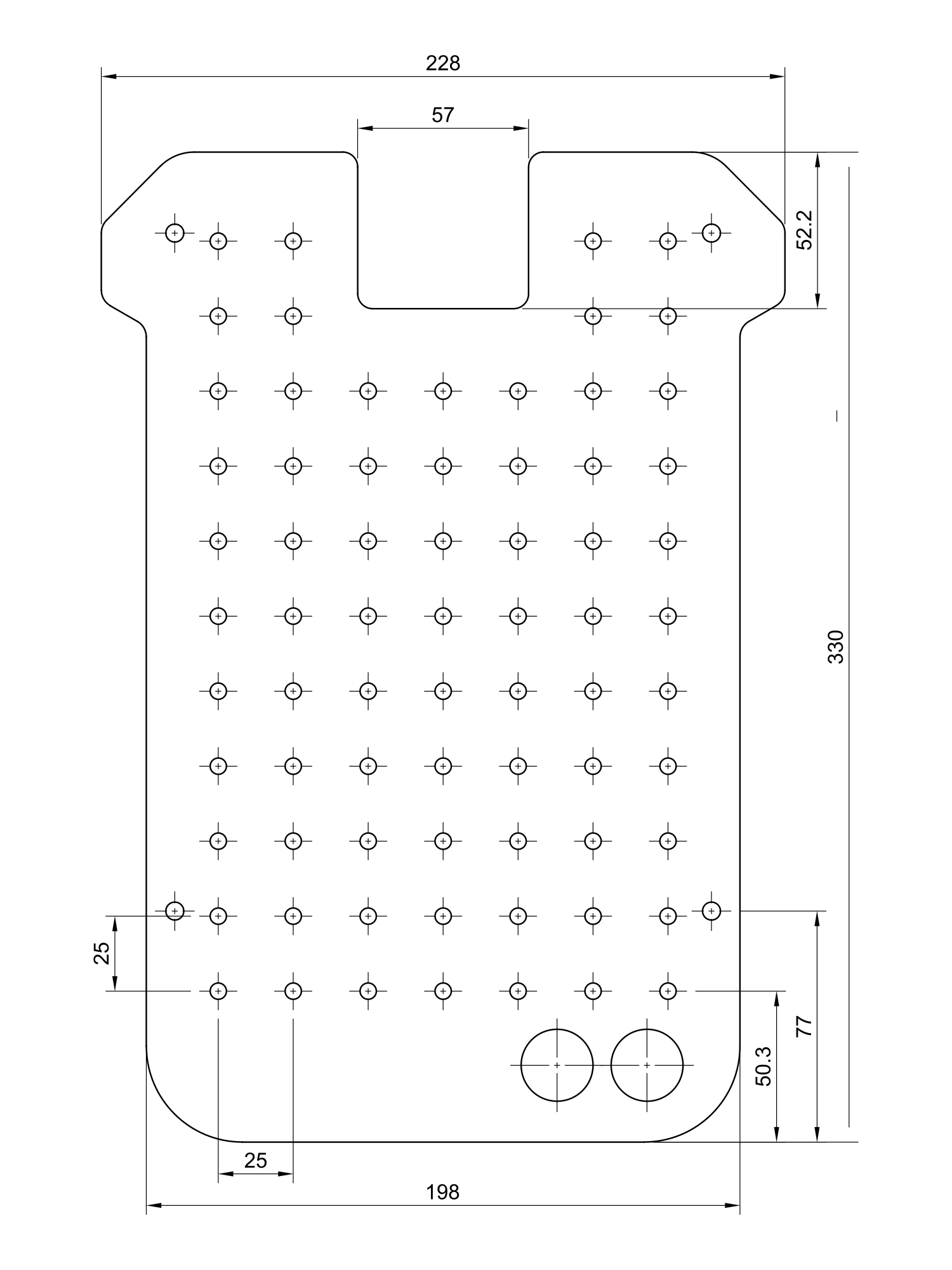 Rapha Rover's mounting plate dimensions